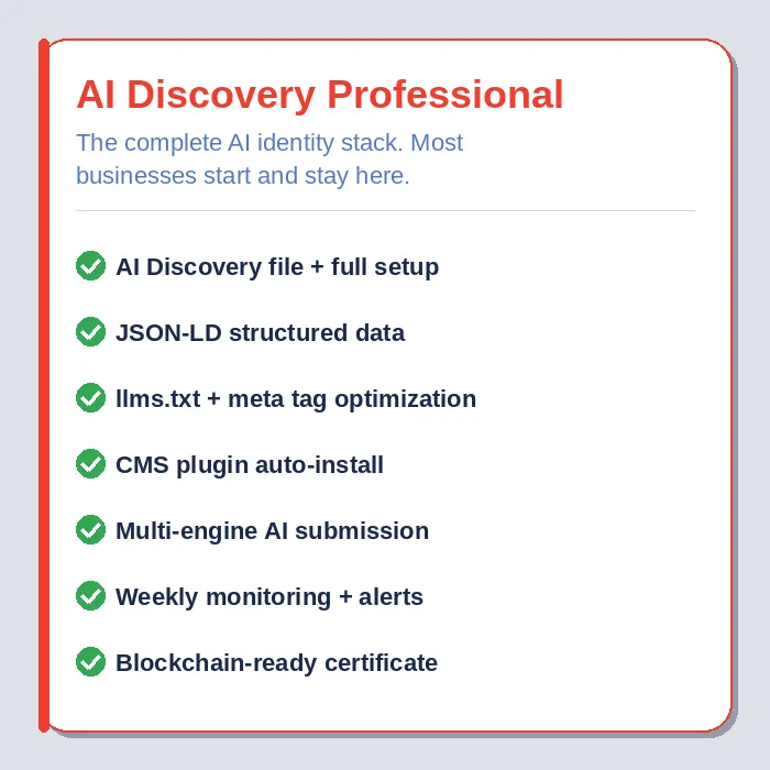 [VALIDATE-PRO] AI Discovery Professional